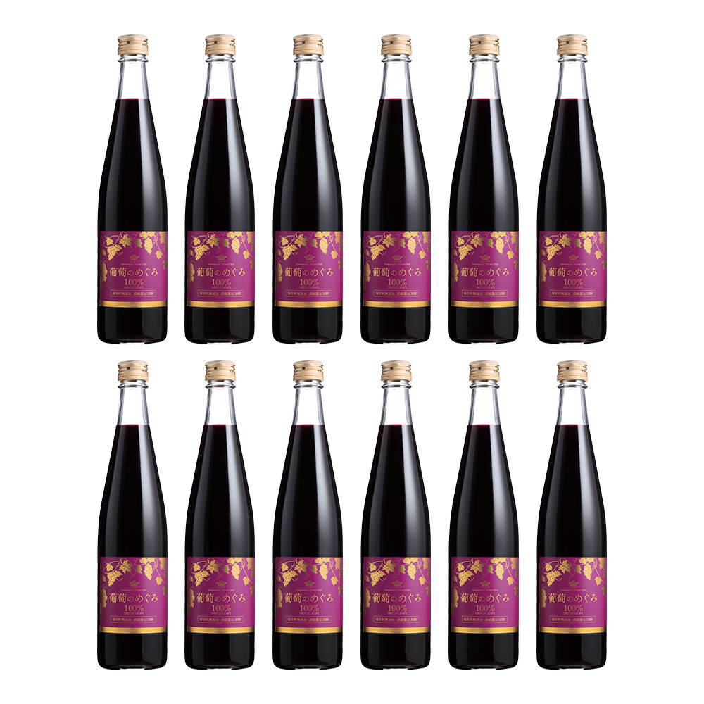 葡萄のめぐみ《果汁100％・保存料無添加》（500ml）12本セット
